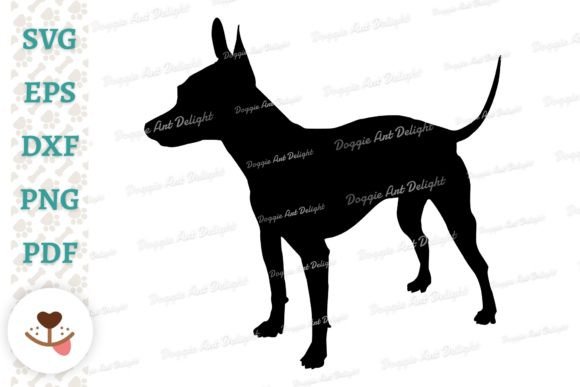 American Hairless Terrier Silhouette SVG