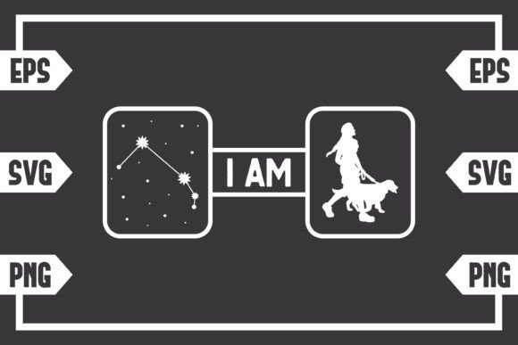 Aries Star Sign and Female with Dog
