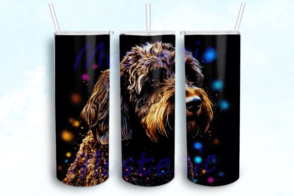 Chocolate Labradoodle Dog 20oz Tumbler