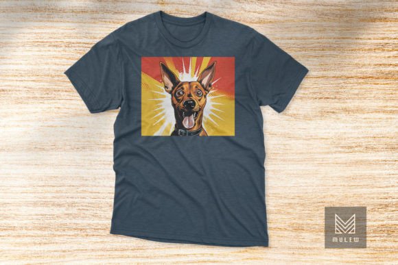 Cute Pinscher Dog Pop Art T-shirt Design Review