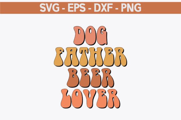 Dog Father Beer Lover Retro Dvg Design