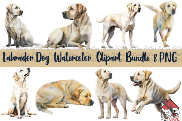 Labrador Dog Watercolor Clipart Bundle Review