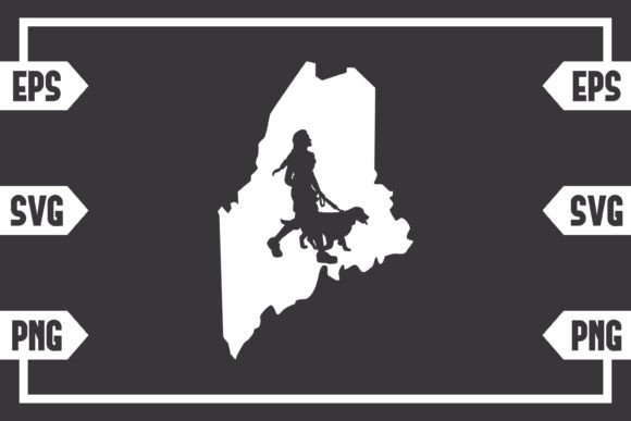 Maine - Female with Dog: A Design Worth Stitching