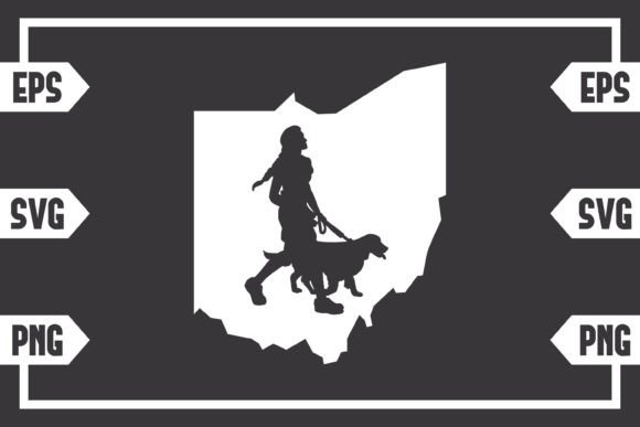 Ohio - Female with Dog: Design Review for Embroidery