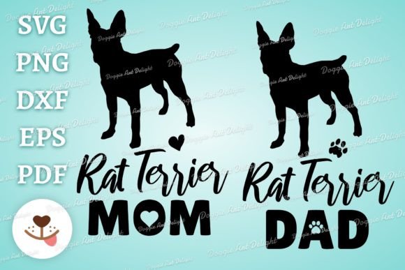 Rat Terrier Dog Mom Dad: A Designer's Take on This Playful Pet Graphic