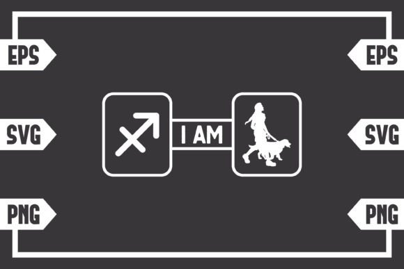 Sagittarius Sign and Female with Dog