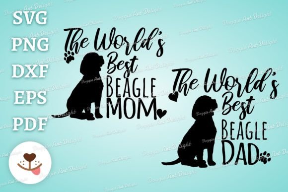 The World's Best Beagle Dog Mom Dad